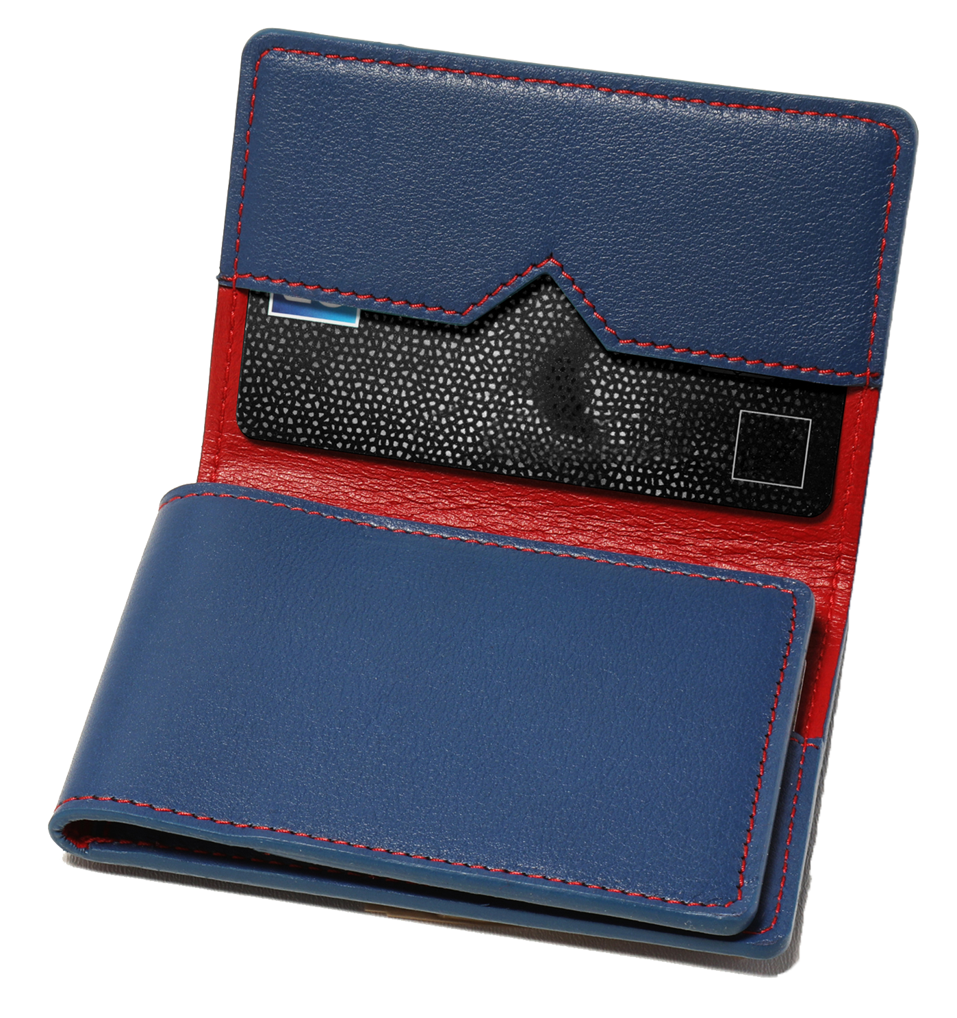 Veau bleu azur intérieur Rouge
