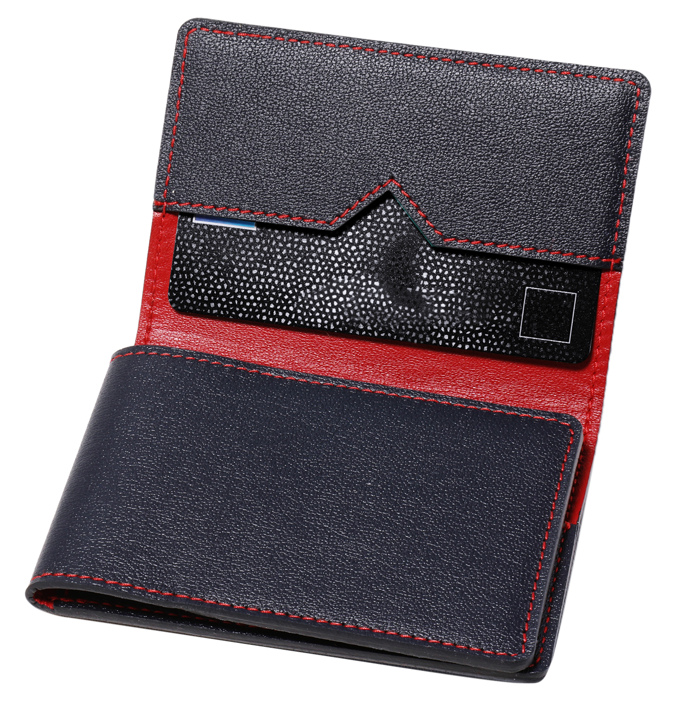 Novonappa bleu intérieur rouge