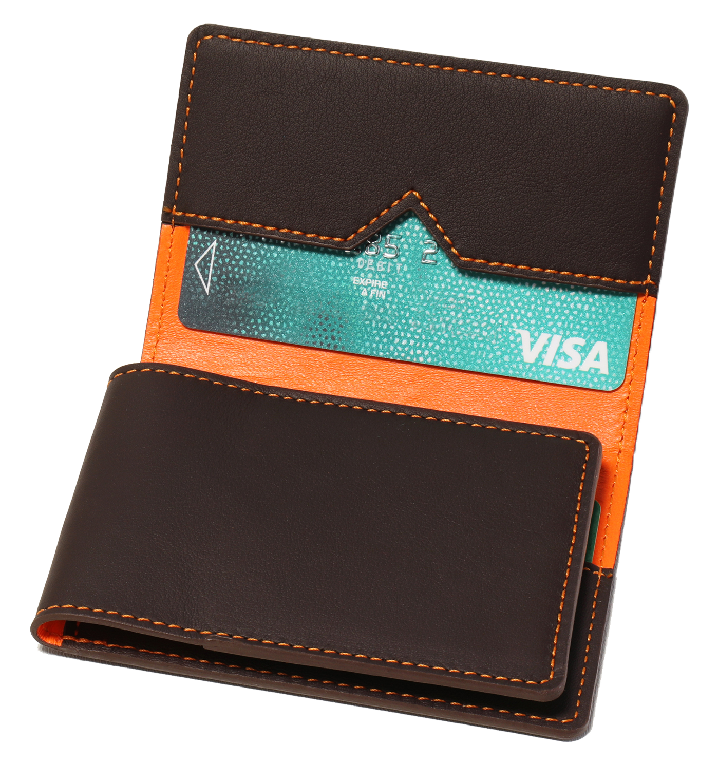 Novonappa marron intérieur orange