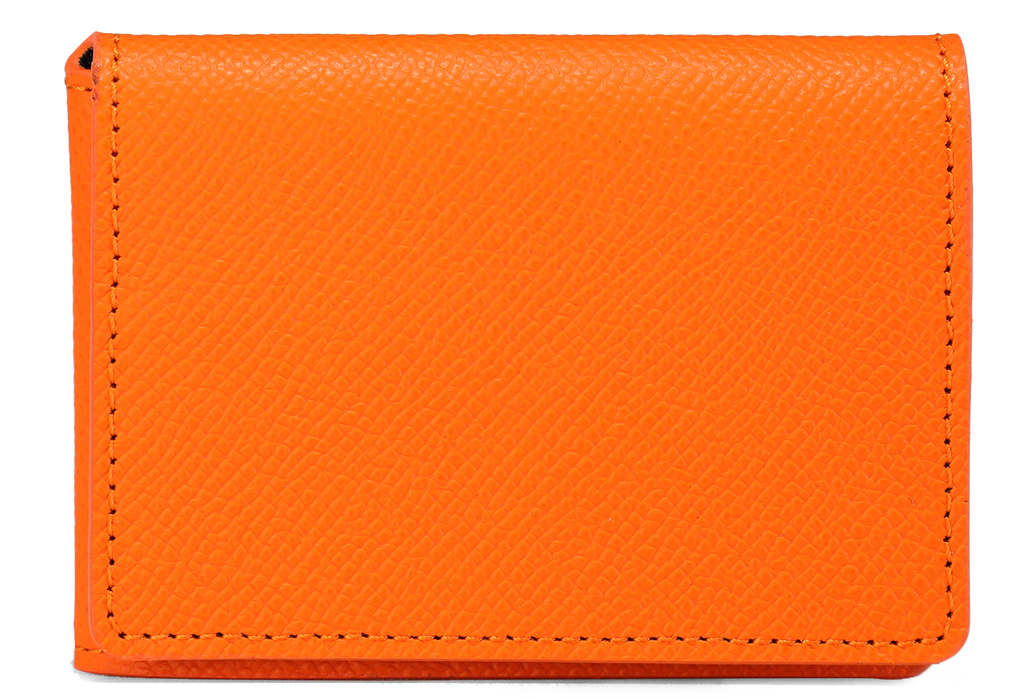 Cuir Ascott orange intérieur bleu