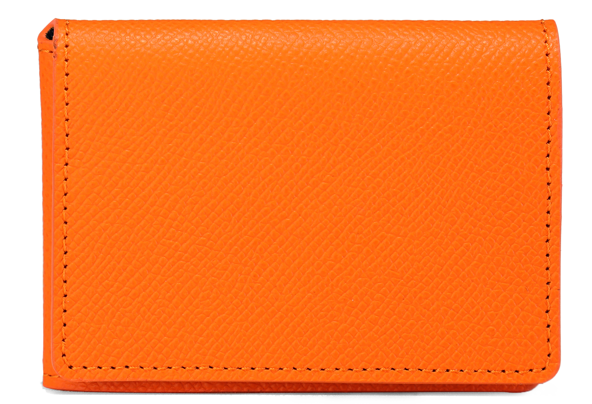 Cuir Ascott orange intérieur bleu